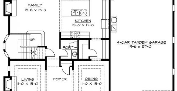 4 Car Tandem Garage House Plans 4 Car Tandem Garage 2369jd 2nd Floor Master Suite