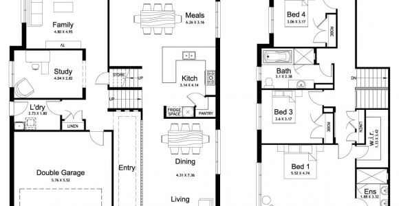 4 Level Home Plans Floor Plan Friday Split Level 4 Bedroom Study