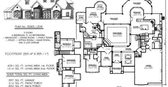 4500 Sq Ft House Plans 5 Bedroom to Estate Size Over 4500 Sq Ft