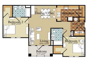 Apartment Home Floor Plans Bedroom Innovative Bedroom Apartments Two Bedroom