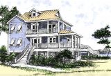 Beach Home Plans Beach House Plan with Two Story Great Room 13034fl