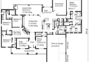 Big Family Home Floor Plans Four Bedroom Large Family House Floor Plans Layout