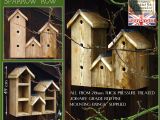 Bird House Plans for Sparrows Sparrow Row Bird Box Birdbx Spar Bird Boxes by Granddad