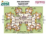 Cluster Home Floor Plans Blossom Zest Sector 143 Noida Studio and 2bhk Apartments