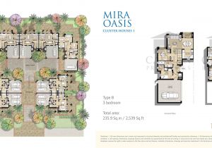 Cluster Home Plans Reem Mira Oasis Floor Plans