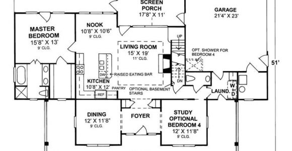 Country Home Floor Plans 4 Bedrm 1980 Sq Ft Country House Plan 178 1080