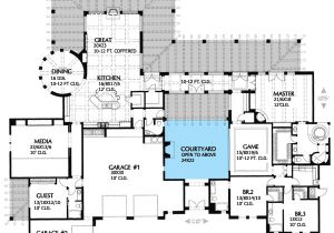 Courtyard Homes Plans Architectural Designs