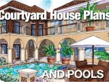 Courtyard Pool Home Plans Courtyard House Plans and Pools Sater Design Collection