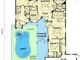 Courtyard Pool Home Plans House Plans and Design House Plans with Pool Courtyard