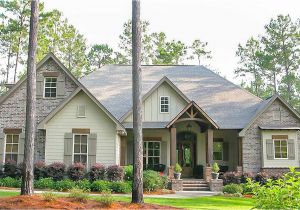 Craftsman Home Plans with Photos Craftsman House Plan with Rustic Exterior and Bonus Above