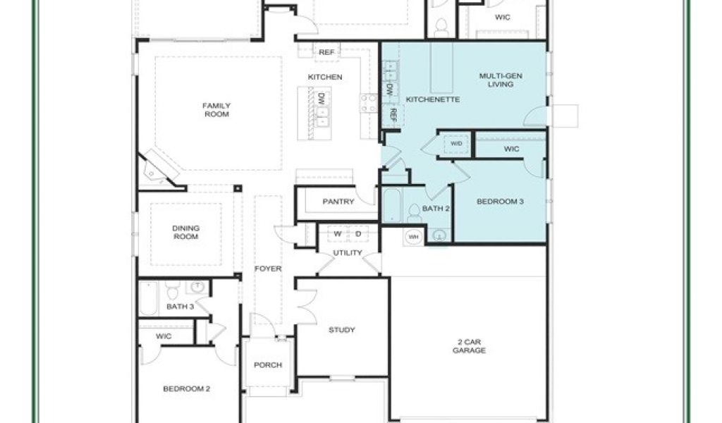 Dr Horton Emerald Home Plans Multi Gen 2504 Fredrick