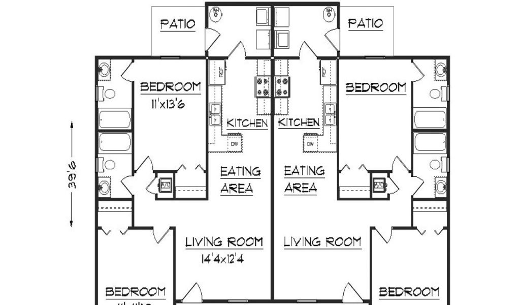 Duplex Beach House Floor Plans Duplex Floor Plans Duplex House Plans