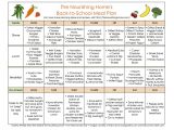 Eat at Home Meal Plans 1st Week Back to School Meal Plan the Nourishing Home