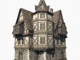Fantasy Home Plans Low Polygon Game 3d Model Of Fantasy Medieval House I