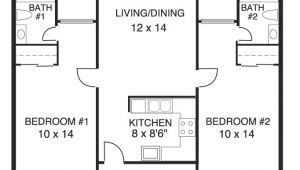 Floor Plans for 2 Bedroom 2 Bath Homes Elegant House Plans 2 Bedrooms 2 Bathrooms New Home