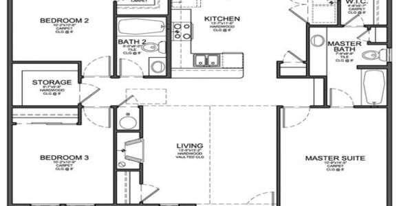 Floor Plans for 3 Bedroom Homes Small 3 Bedroom Floor Plans Small 3 Bedroom House Floor