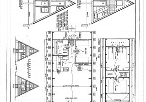 Floor Plans for A Frame Houses Free A Frame Cabin Plans Blueprints Construction Documents