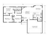 Floor Plans for One Level Homes Best One Story Floor Plans Single Story Open Floor Plans