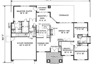 Floor Plans for One Level Homes Open One Story House Plans Simple One Story House Floor