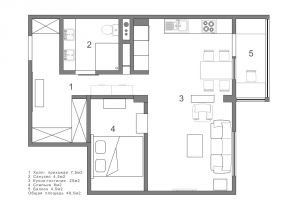 Floor Plans for Square Meter Homes 2 Single Bedroom Apartment Designs Under 75 Square Meters