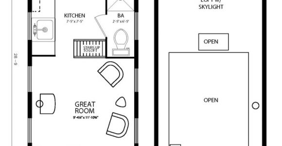 Four Lights Tiny House Plans the Marie Colvin Tiny House Floor Plan by Four Lights