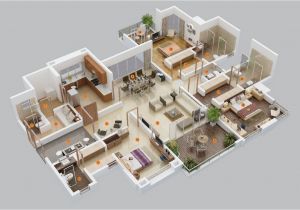 Free Home Floor Plans 3 Bedroom Apartment House Plans