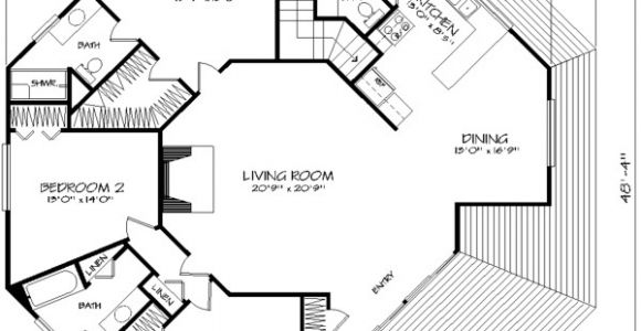 Free Octagon Home Plans the Octagon 1371 3 Bedrooms and 2 Baths the House