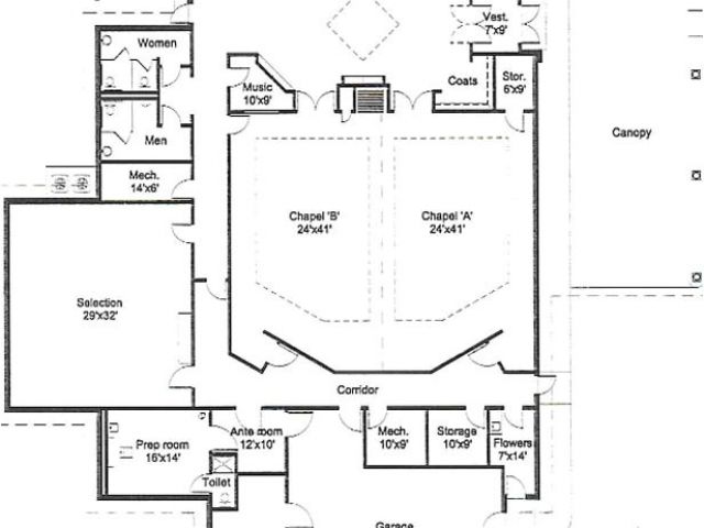 Funeral Home Floor Plan Layout High Resolution Memorial Plan Funeral Home Funeral Home