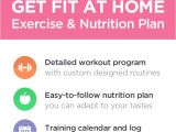 Get Fit at Home Plan Get Fit at Home No Equipment Workout Program for Men Women