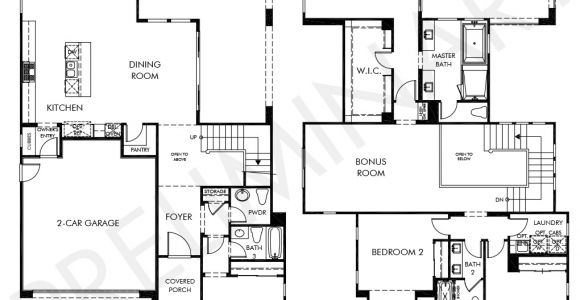 Highland Homes Plan3 Portofino Floor Plans New Homes In Carmel Valley