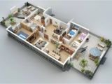 Home 3d Plans Apartment Designs Shown with Rendered 3d Floor Plans