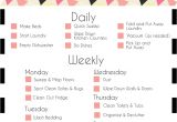 Home Cleaning Plan A Basic Cleaning Schedule Checklist Printable