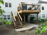 Home Deck Plans Second Floor Deck Designs Homes Floor Plans