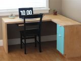 Home Desk Plans L Shape Modern Plywood Desk Do It Yourself Home Projects