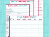 Home Emergency Plan Free Family Emergency Planning Kit Printables