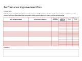 Home Improvement Plans 40 Performance Improvement Plan Templates Examples