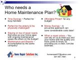 Home Maintenance Plans Home Maintenance Plan
