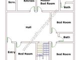 Home Plan as Per Vastu north Facing House Plan 7 Vasthurengan Com