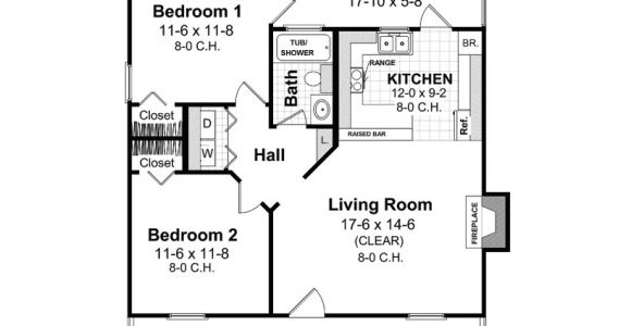 Home Plan Design 800 Sq Ft Amazing House Plans Under 800 Sq Ft 5 Eplans Ranch House