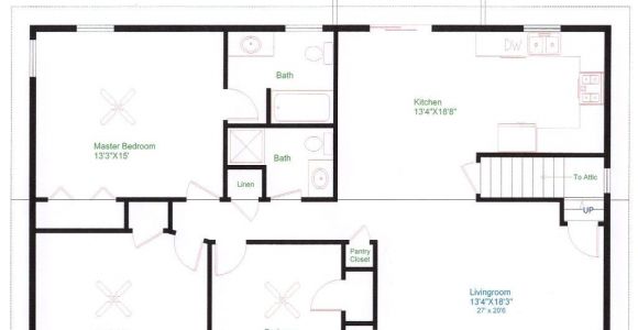 Home Plan Design Simple One Floor House Plans Ranch Home Plans House