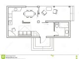 Home Plan Sketch Architectural Sketch Of House Plan Royalty Free Stock