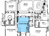 Home Plans with Courtyards Rear Courtyard House Plans Plan W16359md Mediterranean