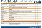 Home Service Plan Maintenance Schedule Template Excel Natural Buff Dog