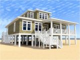 House Plans for Beach Houses Beach House Plans Two Story Coastal Home Plan 052h