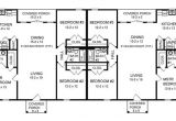 House Plans for Duplexes Three Bedroom Three Bedroom Duplex 7085 3 Bedrooms and 2 5 Baths the