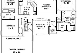 House Plans with 3 Bedrooms 2 Baths Make Dining Room An Office or Extend Porch Wider and Make
