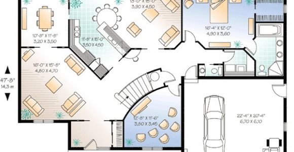 House Plans with Home theater Flowing Living Spaces and A Home theater 2159dr 1st