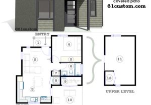 Housing Plans for Small Houses Studio500 Modern Tiny House Plan 61custom