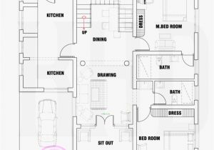 Indian Home Design Plans Floor Plan Of Modern Single Floor Home Indian House Plans