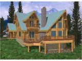 Large A Frame House Plans Freeland Creek A Frame Log Home Plan 088d 0002 House